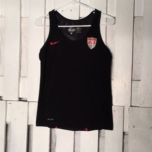 🐙6/$20 Nike Black Red Dri-Fit US Soccer Small